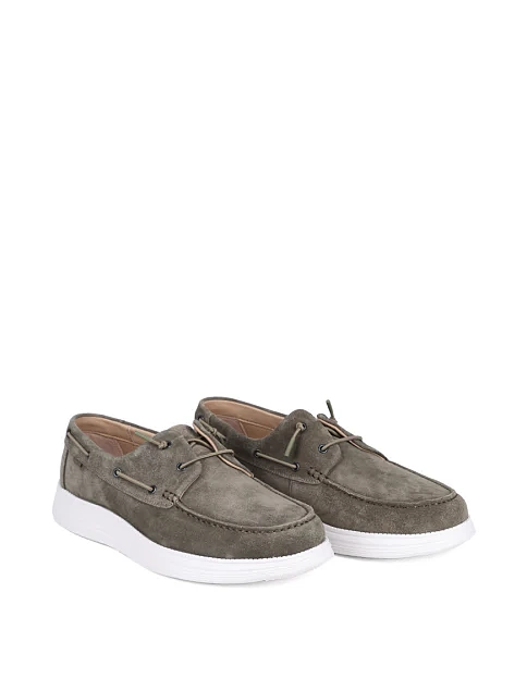 Мужские туфли Miguel Miratez замшевые зеленые - фото 3 - Miraton