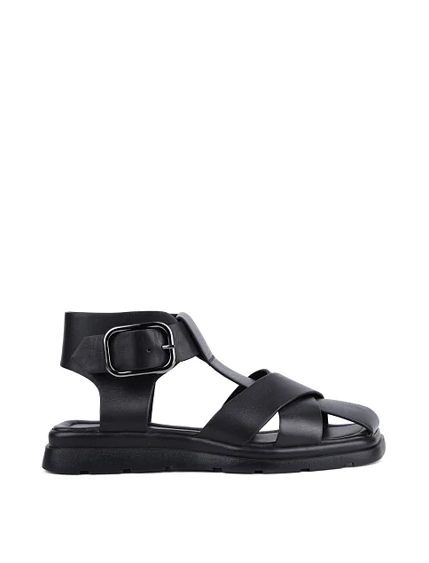 Женские сандалии Attizzare кожаные черные - фото 1 - Miraton