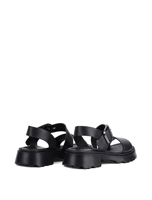 Женские сандалии Attizzare кожаные черные - фото 4 - Miraton