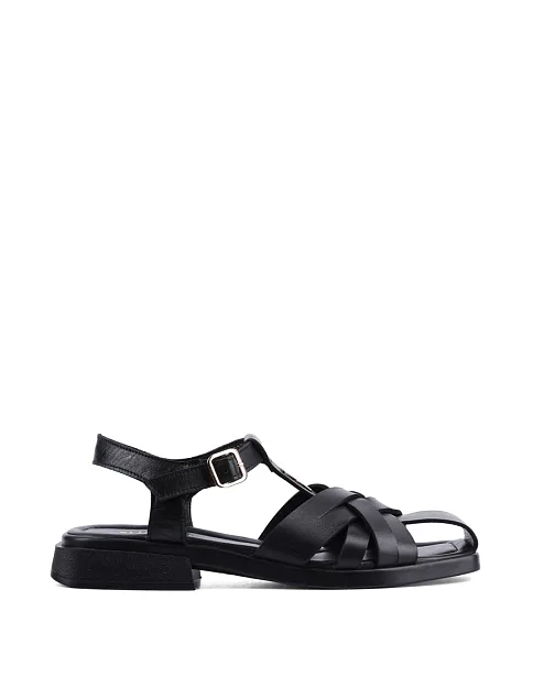 Женские сандалии Attizzare кожаные черные - фото 1 - Miraton