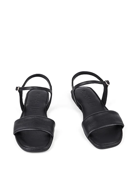 Жіночі сандалі Sekada шкіряні чорні - фото 2 - Miraton