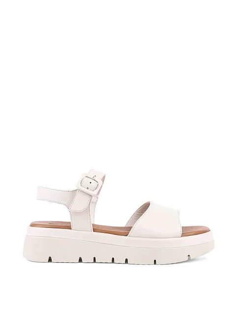 Жіночі сандалі Sekada шкіряні рисового кольору - фото 1 - Miraton