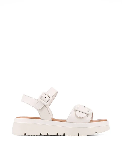 Жіночі сандалі Sekada шкіряні рисового кольору - фото 1 - Miraton