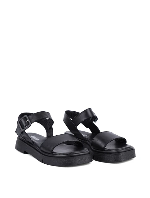 Женские сандалии Attizzare кожаные черные - фото 3 - Miraton