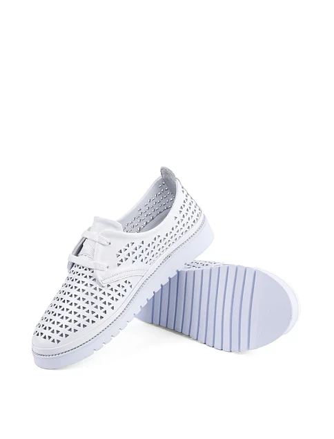 Жіночі туфлі Attizzare шкіряні білі - фото 2 - Miraton