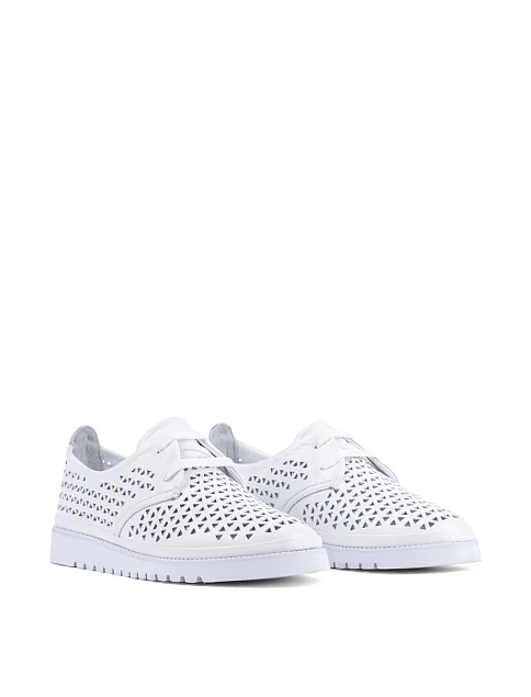 Жіночі туфлі Attizzare шкіряні білі - фото 3 - Miraton