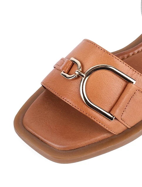 Женские сандалии Attizzare кожаные коричневые - фото 5 - Miraton