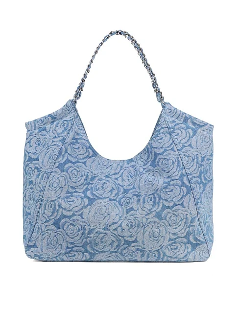 Женская сумка шоппер MIRATON джинсовая голубая - фото 1 - Miraton