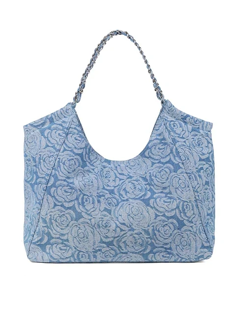 Женская сумка шоппер MIRATON джинсовая голубая - фото 3 - Miraton