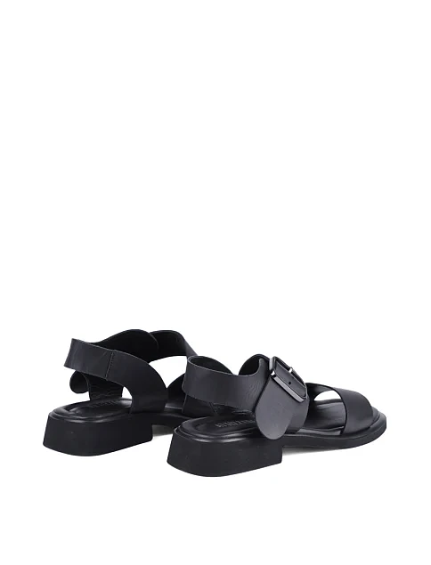 Женские сандалии Attizzare кожаные черные - фото 4 - Miraton