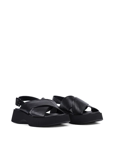 Женские сандалии Attizzare кожаные черные - фото 3 - Miraton