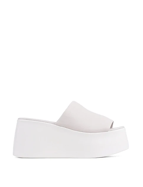 Женские сабо Attizzare кожаные рисового цвета - фото 1 - Miraton