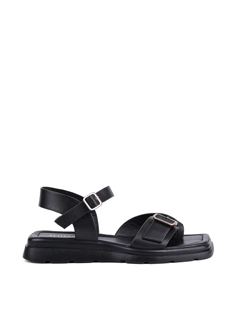 Женские сандалии Attizzare кожаные черные - фото 1 - Miraton