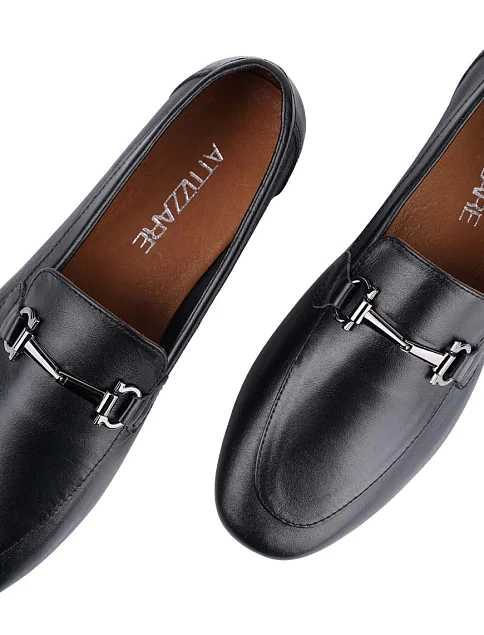 Женские слиперы Attizzare кожаные черные - фото 6 - Miraton