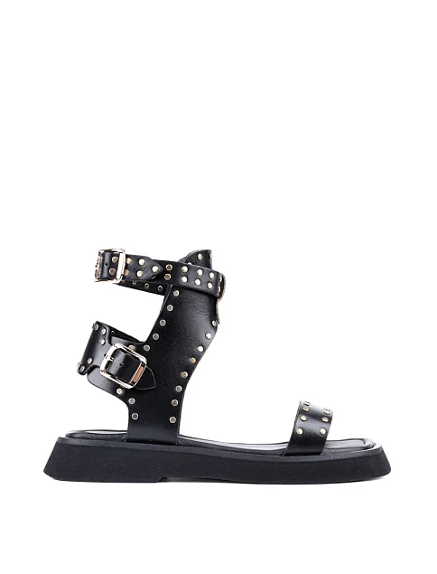 Жіночі сандалі Attizzare шкіряні чорні - фото 1 - Miraton