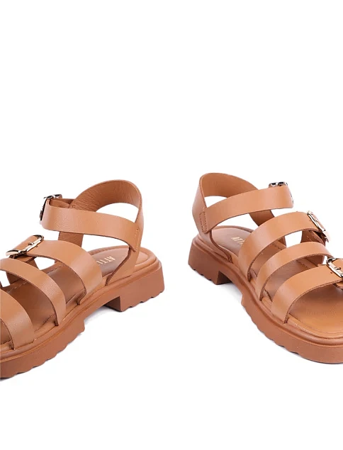 Жіночі сандалі Attizzare шкіряні коричневі - фото 2 - Miraton