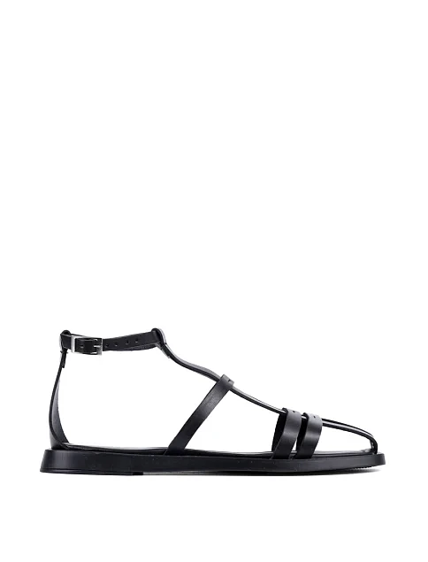 Жіночі сандалі Attizzare шкіряні чорні - фото 1 - Miraton
