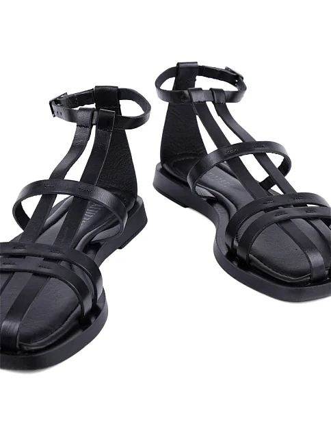 Жіночі сандалі Attizzare шкіряні чорні - фото 2 - Miraton