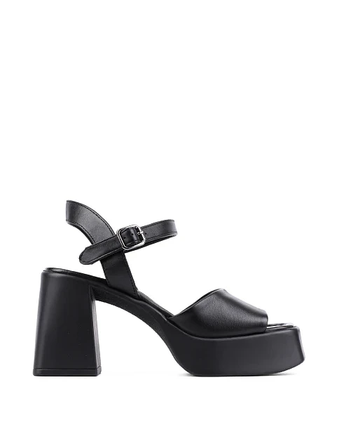 Женские босоножки Attizzare кожаные черные - фото 1 - Miraton