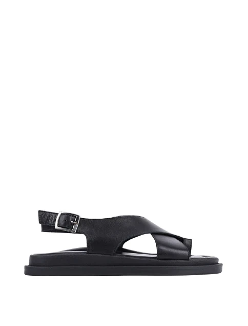 Женские сандалии Attizzare кожаные черные - фото 1 - Miraton