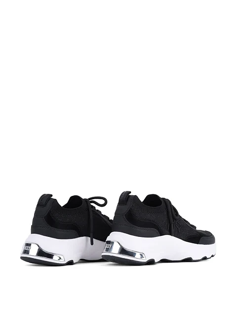 Женские кроссовки DKNY из экокожи черные - фото 4 - Miraton
