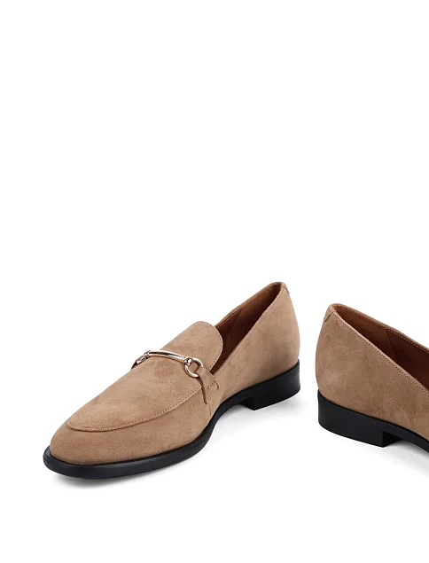 Женские туфли Vagabond замшевые бежевые - фото 2 - Miraton