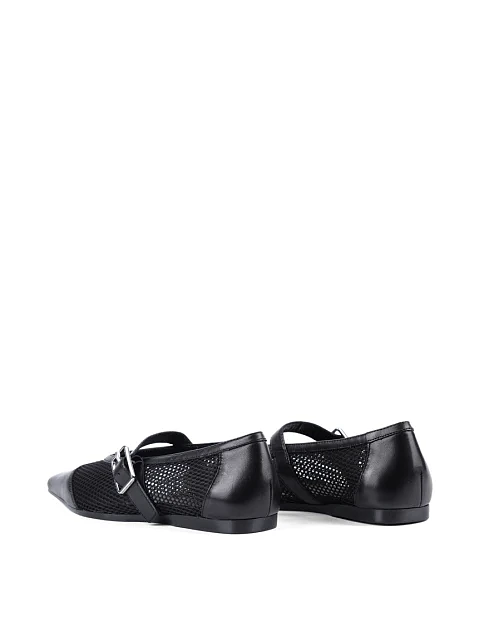 Женские балетки Мэри Джейн Vagabond кожаные черные - фото 4 - Miraton