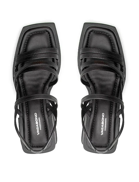 Женские босоножки Vagabond Hennie кожаные черные - фото 6 - Miraton