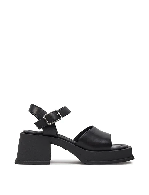 Женские босоножки Vagabond Hennie кожаные черные - фото 2 - Miraton