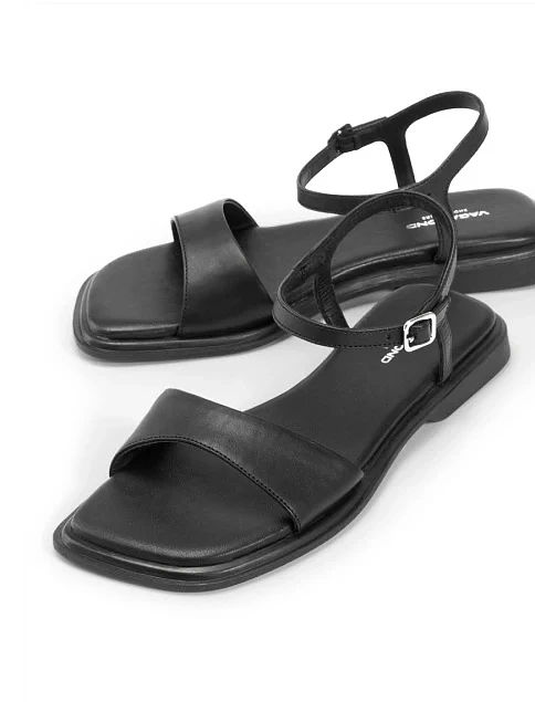 Женские сандалии Vagabond Izzy кожаные черные - фото 4 - Miraton