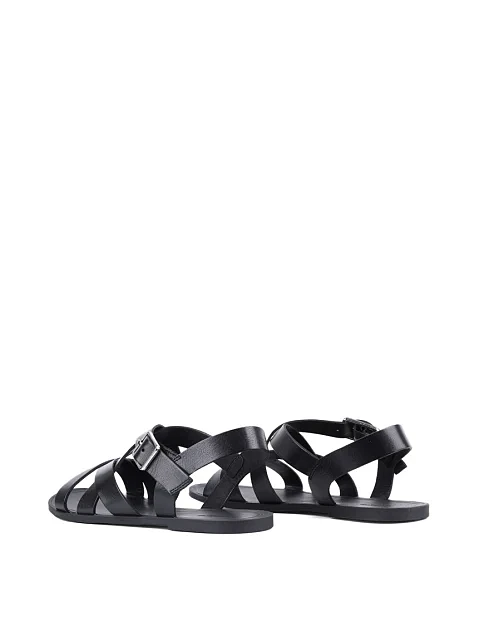 Женские сандалии Vagabond кожаные черные - фото 4 - Miraton