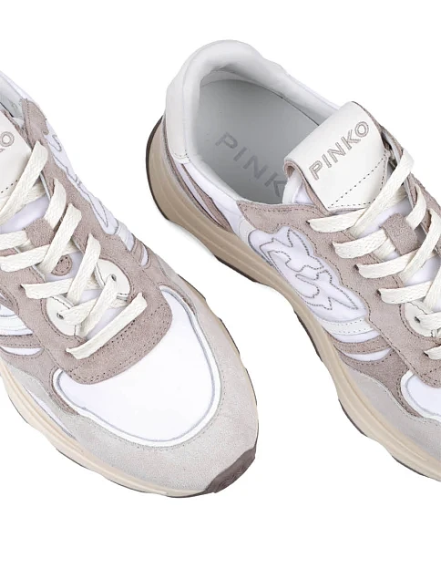 Жіночі кросівки Pinko шкіряні бежеві - фото 5 - Miraton