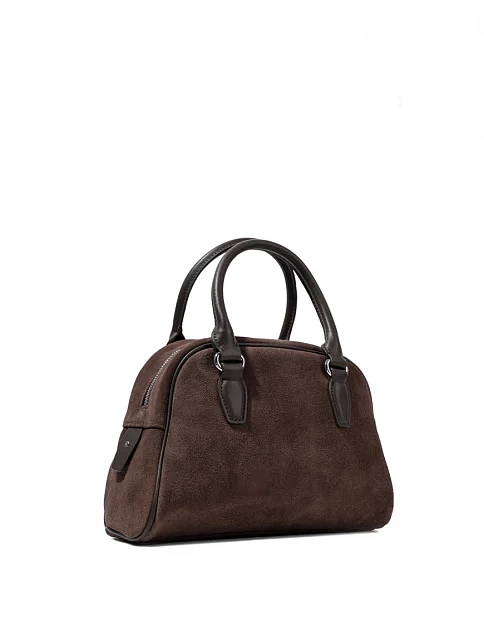 Женская сумка тоут MIRATON замшевая зеленая - фото 3 - Miraton