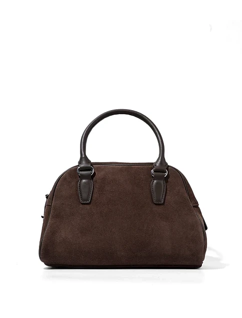 Женская сумка тоут MIRATON замшевая зеленая - фото 4 - Miraton