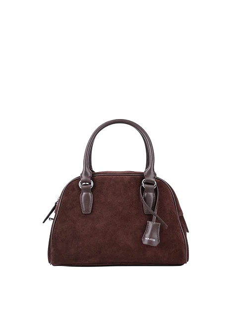 Женская сумка тоут MIRATON замшевая коричневая - фото 1 - Miraton