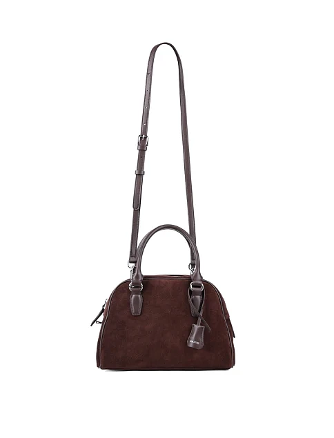 Женская сумка тоут MIRATON замшевая коричневая - фото 6 - Miraton