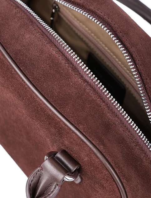 Женская сумка тоут MIRATON замшевая коричневая - фото 7 - Miraton