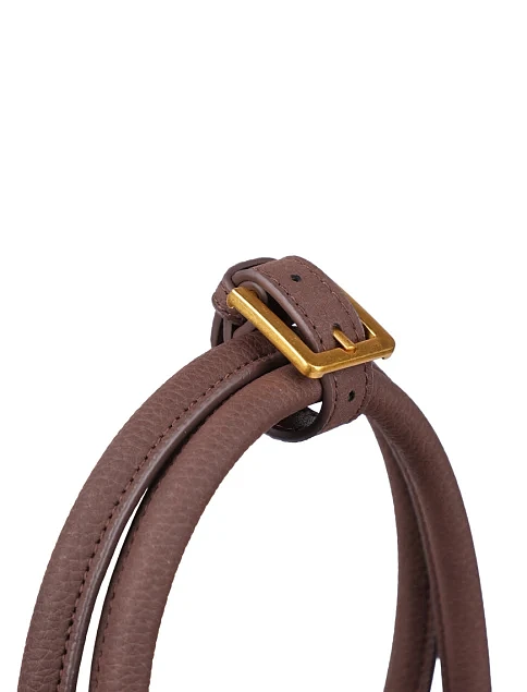 Женская сумка тоут MIRATON из нубука коричневая - фото 4 - Miraton