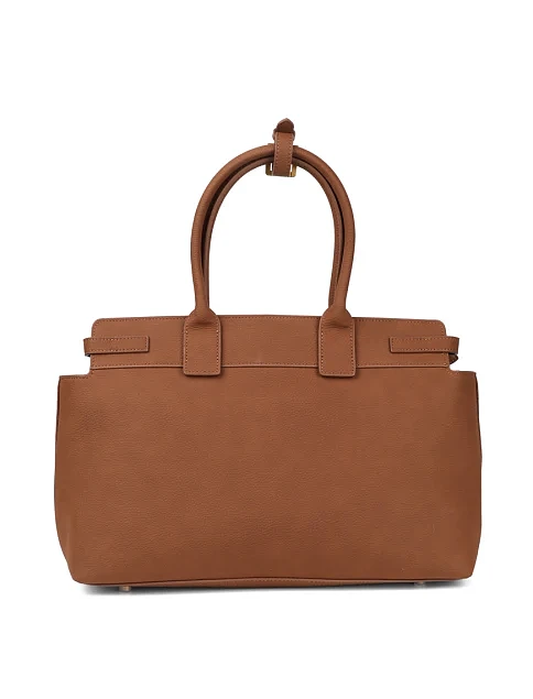 Женская сумка тоут MIRATON из нубука кемел - фото 4 - Miraton