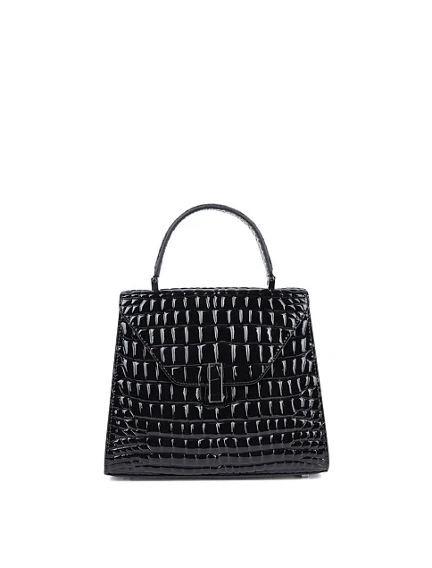 Женская сумка леди лайк MIRATON кожаная черная - фото 1 - Miraton