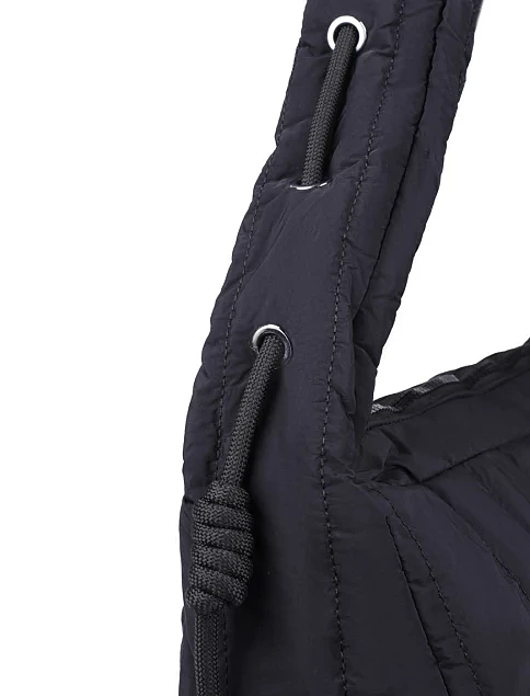 Женская сумка хобо MIRATON тканевая черная - фото 4 - Miraton