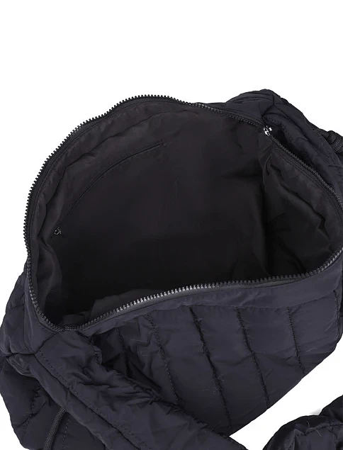 Женская сумка хобо MIRATON тканевая черная - фото 5 - Miraton