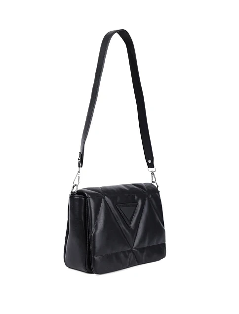 Женская сумка кросс-боди MIRATON из экокожи черная - фото 3 - Miraton