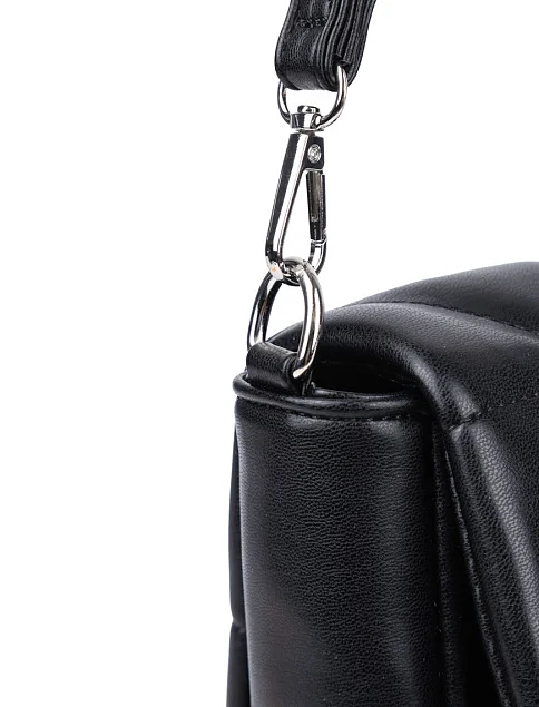 Женская сумка кросс-боди MIRATON из экокожи черная - фото 5 - Miraton