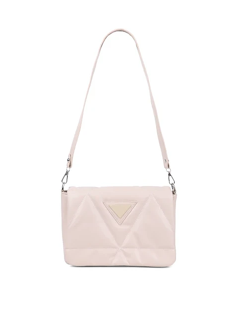 Женская сумка кросс-боди MIRATON из экокожи бежевая - фото 1 - Miraton