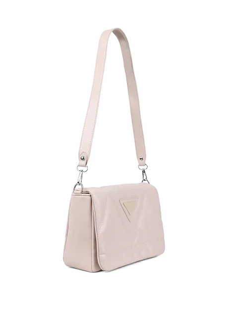 Женская сумка кросс-боди MIRATON из экокожи бежевая - фото 2 - Miraton