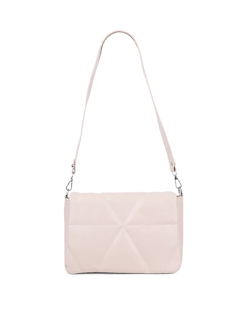 Женская сумка кросс-боди MIRATON из экокожи бежевая - фото 3 - Miraton