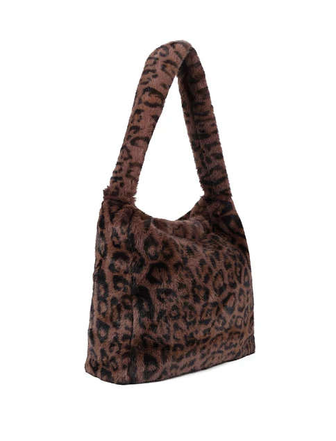 Жіноча сумка через плече MIRATON з хутра леопардова - фото 2 - Miraton
