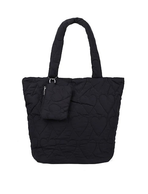 Женская сумка шоппер MIRATON тканевая черная - фото 1 - Miraton