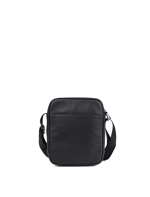 Мужская сумка мессенджер MIRATON кожаная черная - фото 3 - Miraton